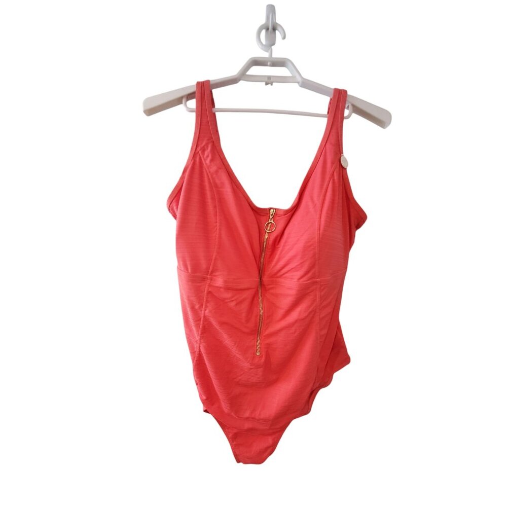 Artesands nwt one piece swimsuit womens 22 plus coral Aria Fuseli Nordstrom